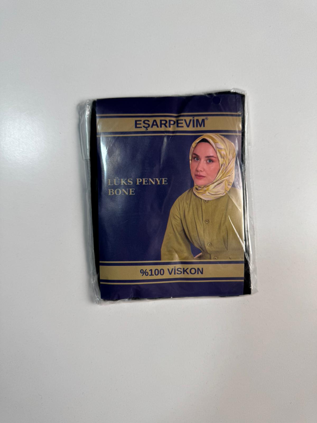 EŞARPEVİM Özel Üretim Lüks Dikişli Bone (SİYAH)
