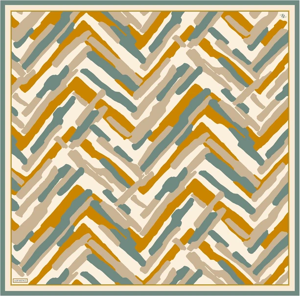 ARMİNE Sura İpek Eşarp 2025 Nostaji Yaz 9303D 03