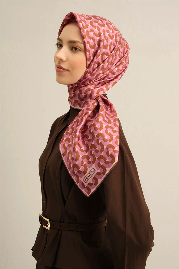 ARMİNE Sura İpek Eşarp 2025 Nostaji Yaz 9321D 31