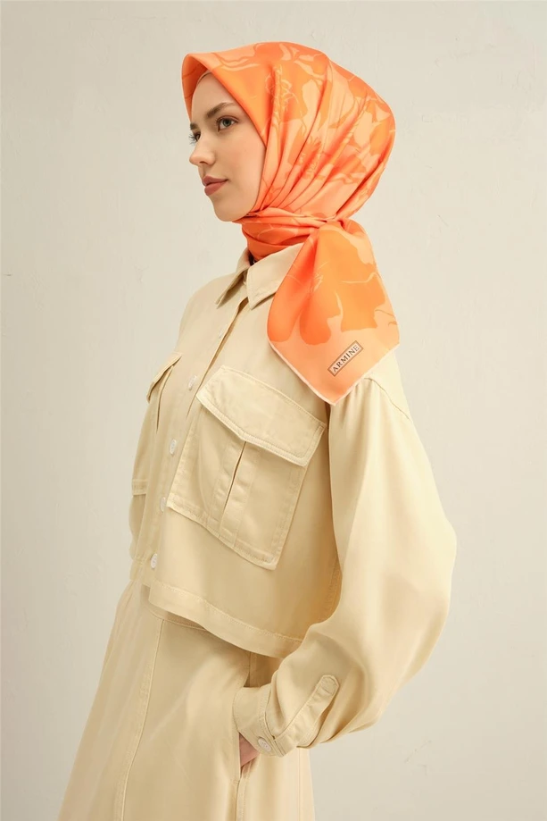 ARMİNE Sura İpek Eşarp 2025 Nostaji Yaz 9344D 36