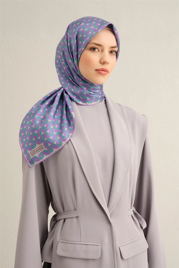 ARMİNE Sura İpek Eşarp 2025 Nostaji Yaz 9321D 32