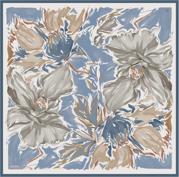 ARMİNE Sura İpek Eşarp 2025 Nostaji Yaz 9337D 05