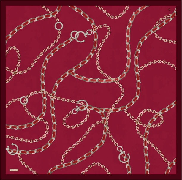 ARMİNE Sura İpek Eşarp 2025 Nostaji Yaz 9346D 32