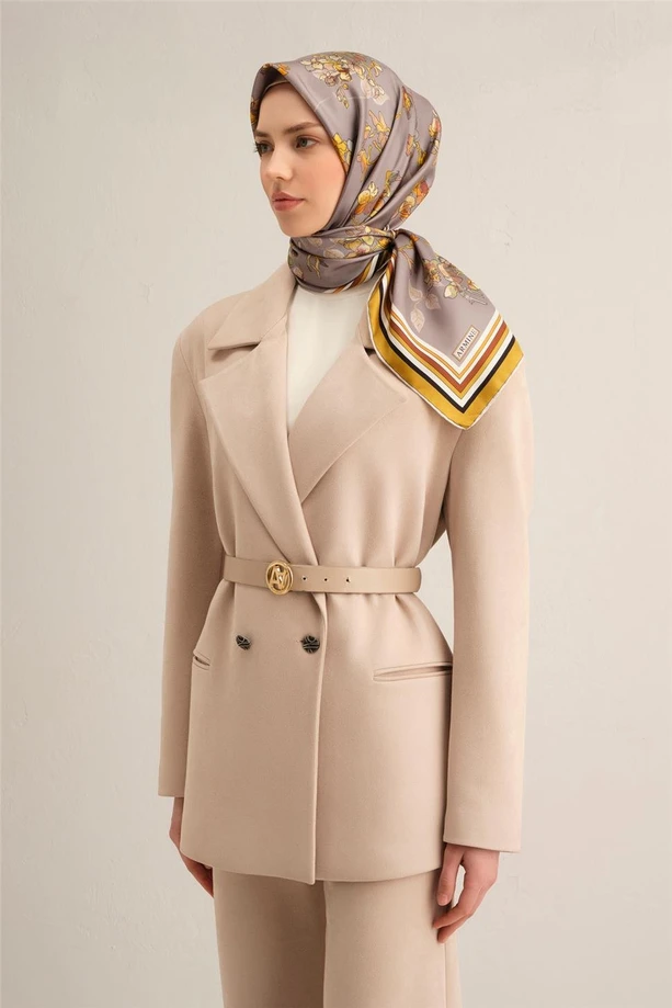 ARMİNE Sura İpek Eşarp 2025 Nostaji Yaz 9316D 34