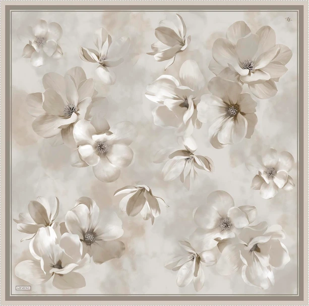 ARMİNE Sura İpek Eşarp 2025 Nostaji Yaz 9305D 05