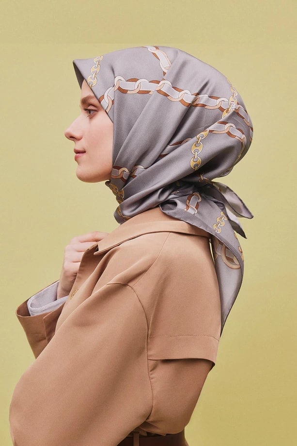 ARMİNE Sura İpek Eşarp 2025 Nostaji Yaz 9346D 34