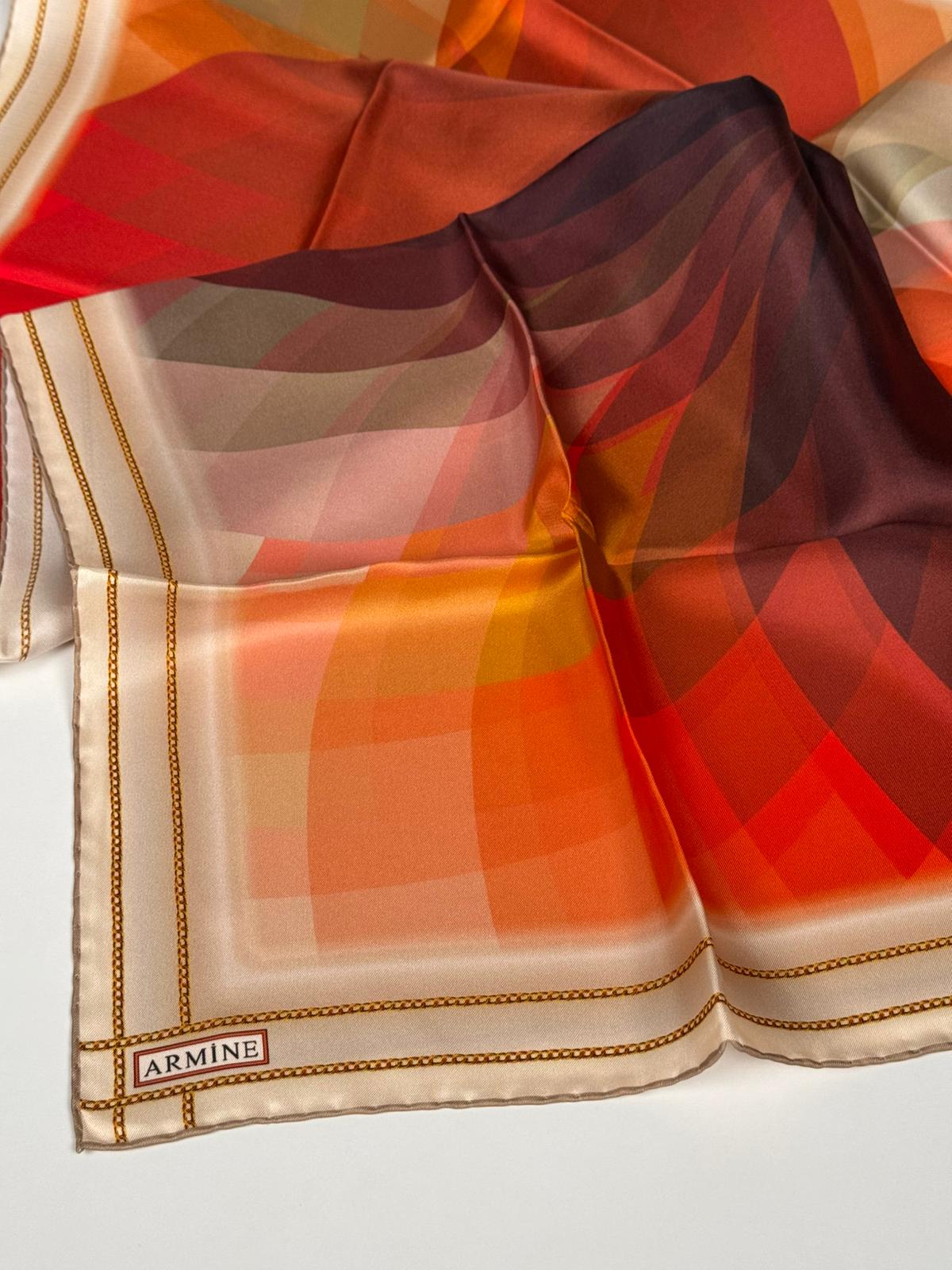 ARMİNE Twill İpek Eşarp 9112D 01