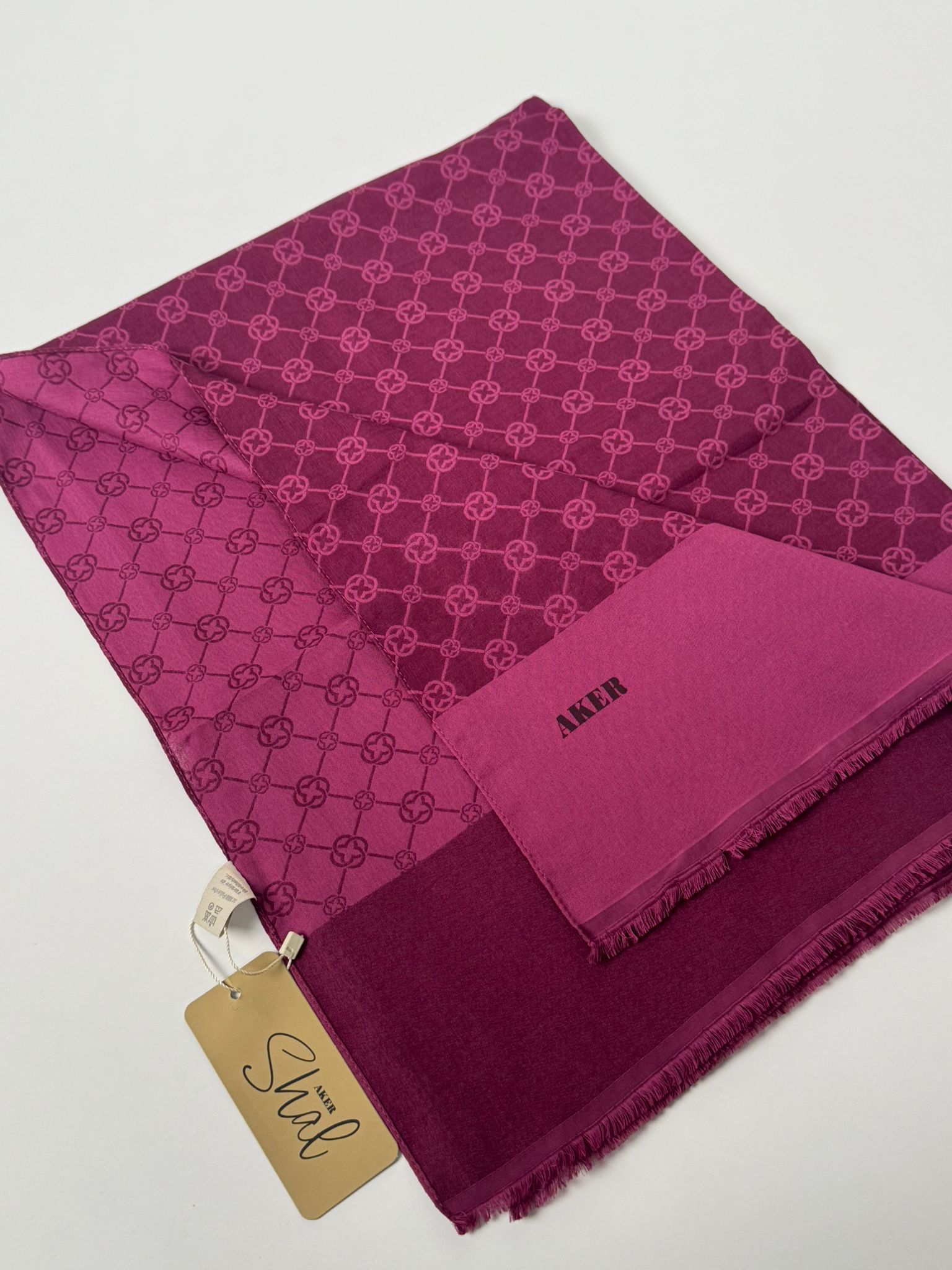 AKER Elegance Monogram Şal 994