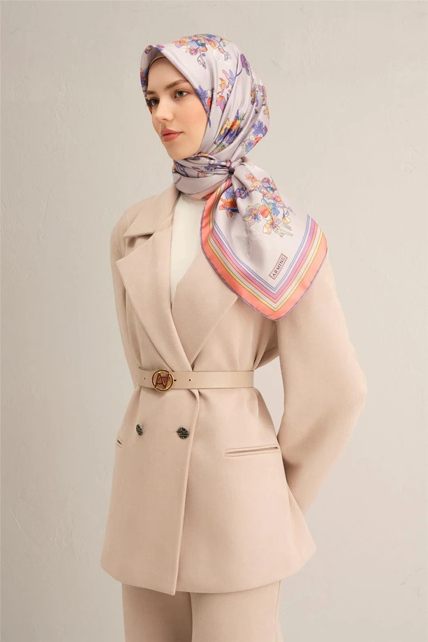 ARMİNE Sura İpek Eşarp 2025 Nostaji Yaz 9316D 80