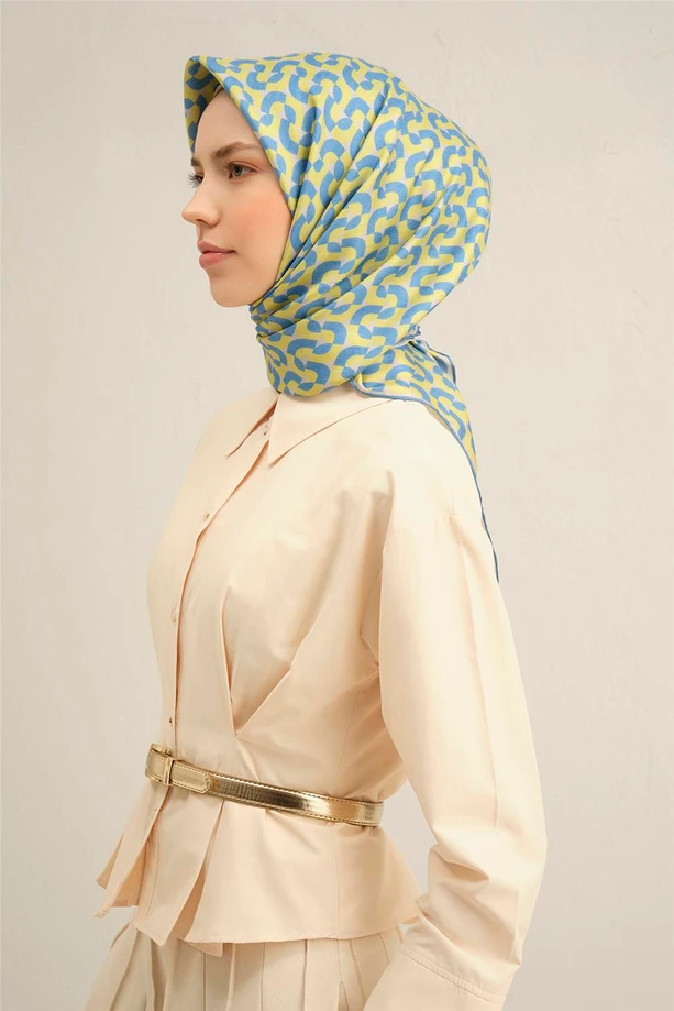 ARMİNE Sura İpek Eşarp 2025 Nostaji Yaz 9321D 81 