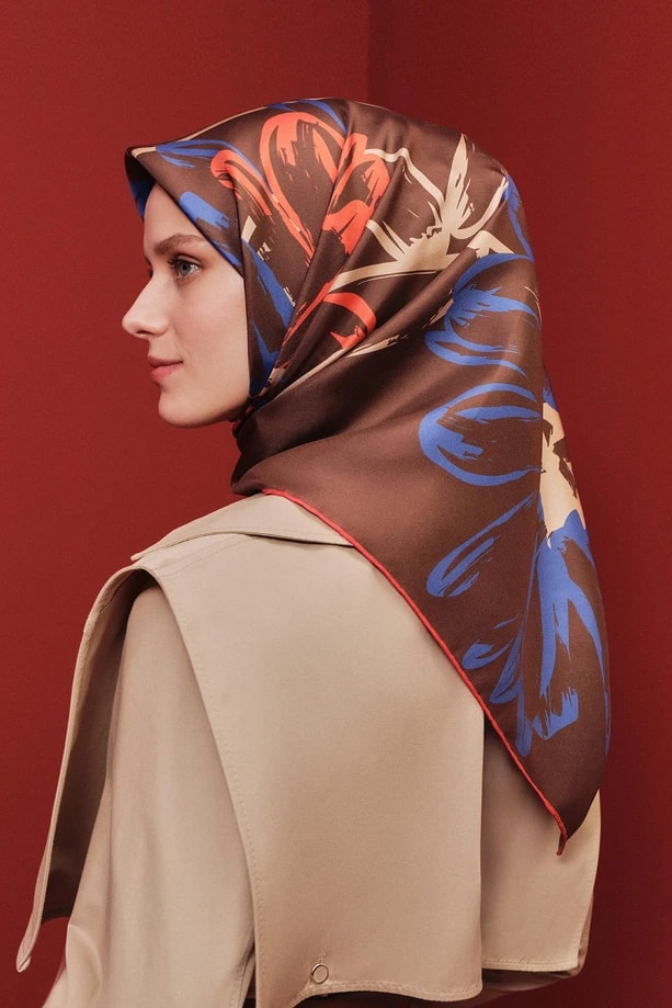 ARMİNE Sura İpek Eşarp 2025 Nostaji Yaz 9322D 84