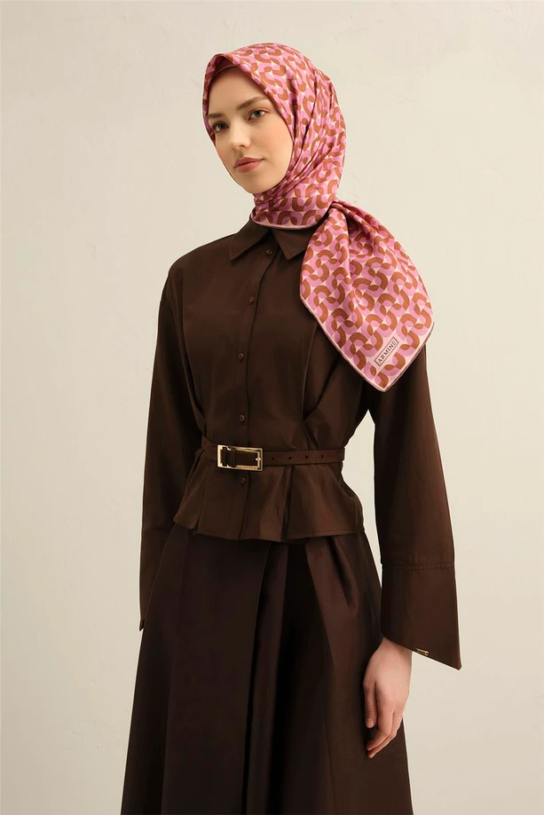 ARMİNE Sura İpek Eşarp 2025 Nostaji Yaz 9321D 31