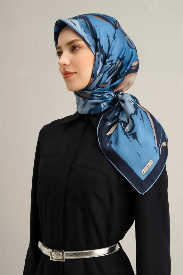 ARMİNE Sura İpek Eşarp 2025 Nostaji Yaz 9337D 81