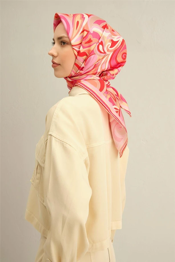 ARMİNE Sura İpek Eşarp 2025 Nostaji Yaz 9323D 33