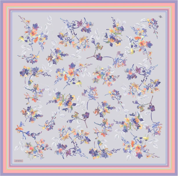 ARMİNE Sura İpek Eşarp 2025 Nostaji Yaz 9316D 80