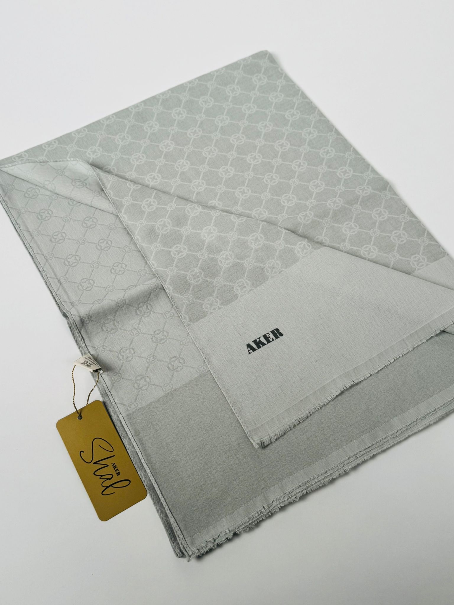 AKER Elegance Monogram Şal 974