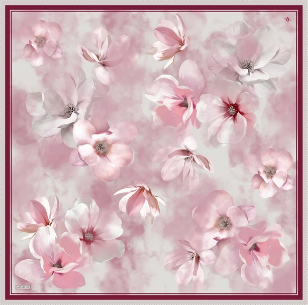 ARMİNE Sura İpek Eşarp 2025 Nostaji Yaz 9305D 86