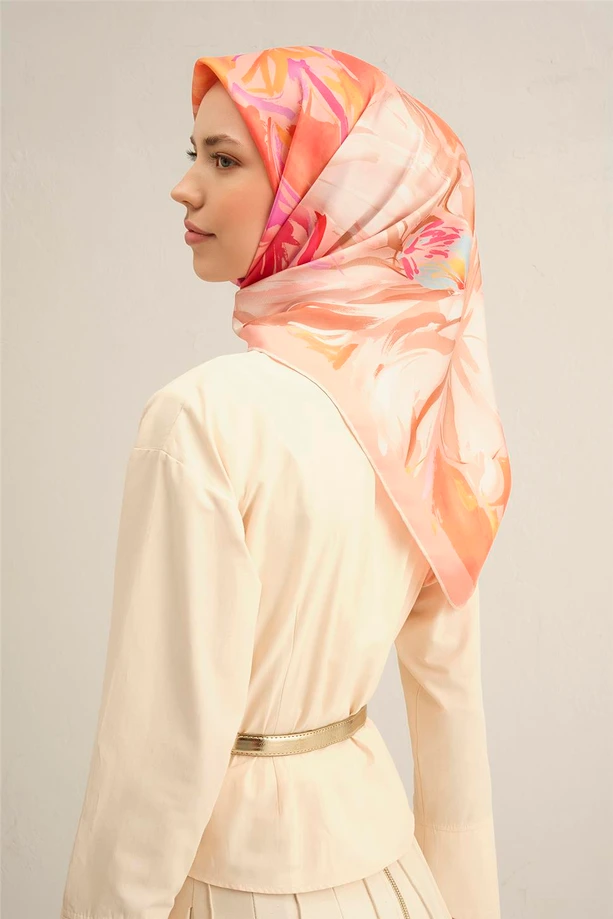 ARMİNE Sura İpek Eşarp 2025 Nostaji Yaz 9337D 82