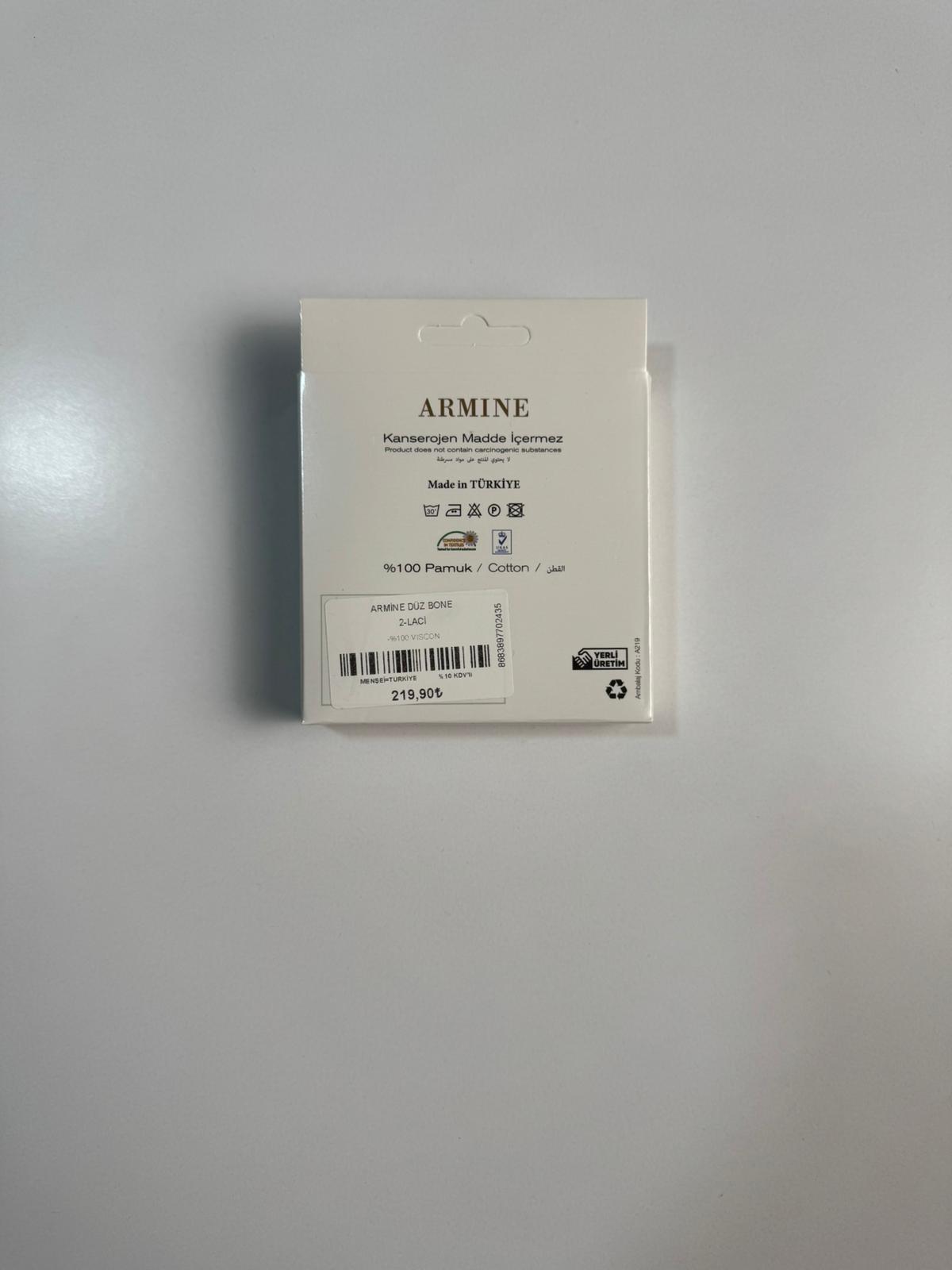 ARMİNE Dikişsiz Lüks Penye Bone (LACİVERT)
