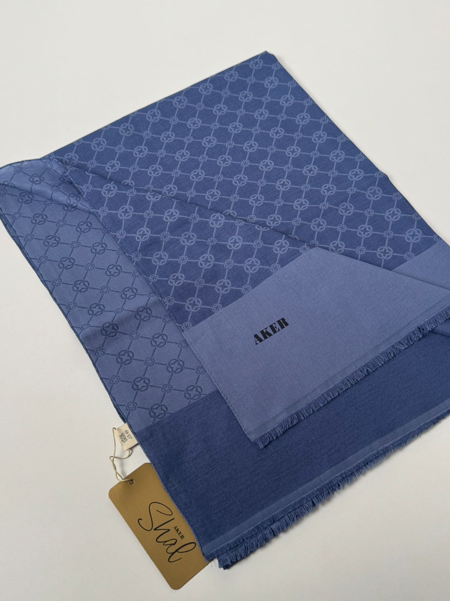 AKER Elegance Monogram Şal 992