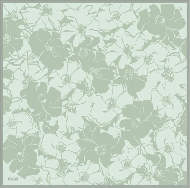 ARMİNE Sura İpek Eşarp 2025 Nostaji Yaz 9344D 37