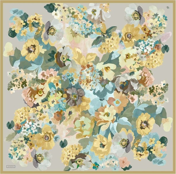 ARMİNE Sura ipek Eşarp 2025 Nostaji Yaz 9334D 07