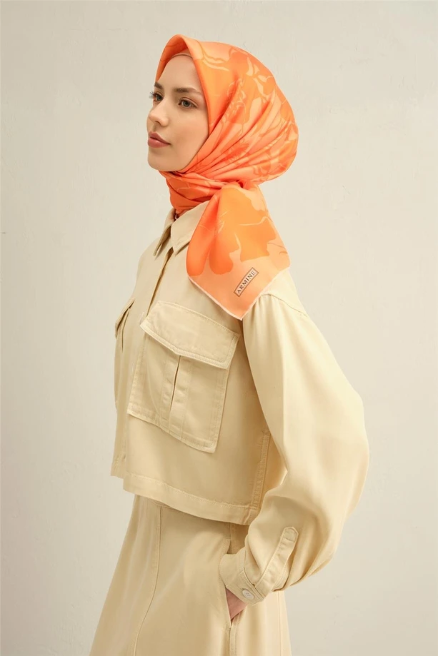 ARMİNE Sura İpek Eşarp 2025 Nostaji Yaz 9344D 36