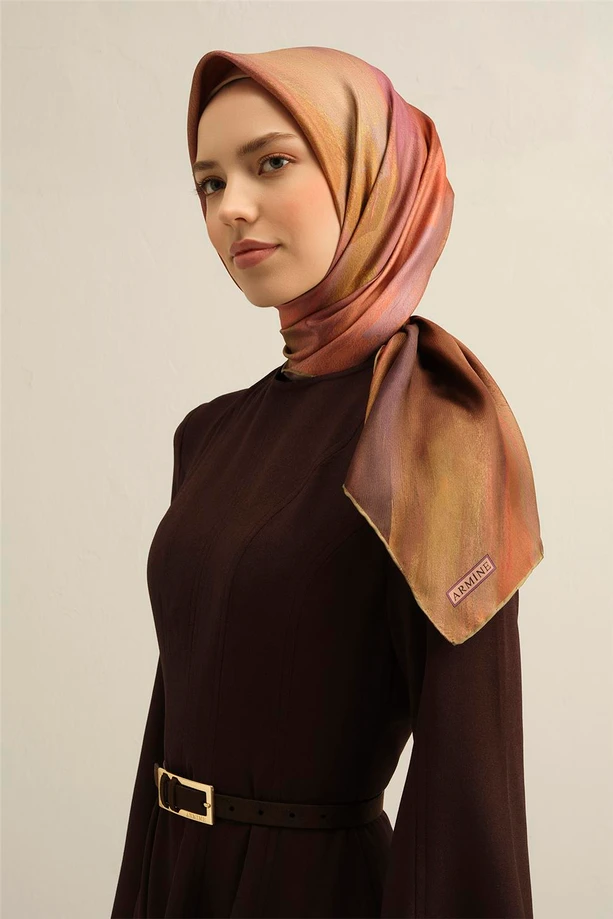 ARMİNE Sura İpek Eşarp 2025 Nostaji Yaz 9308D 07