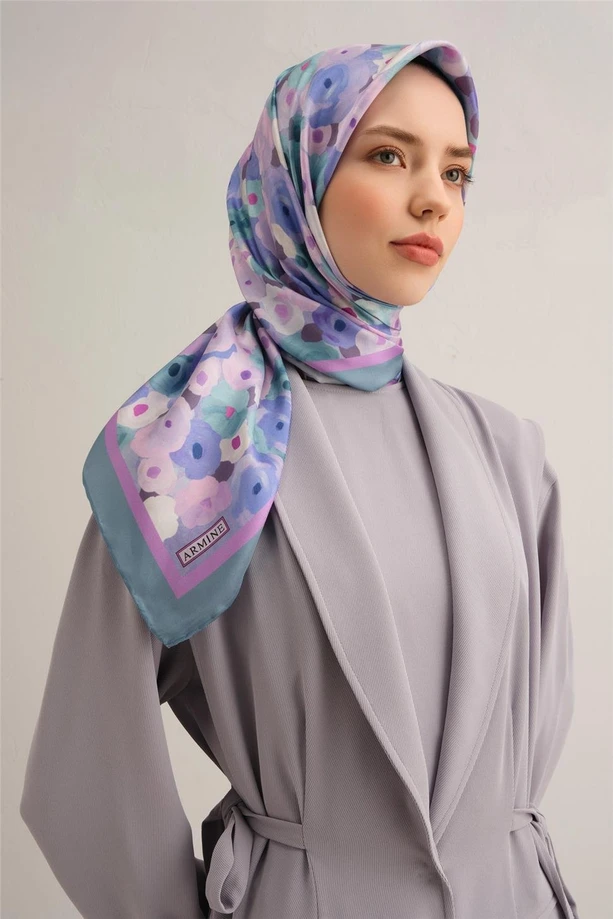 ARMİNE Sura İpek Eşarp 2025 Nostaji Yaz 9300D 57