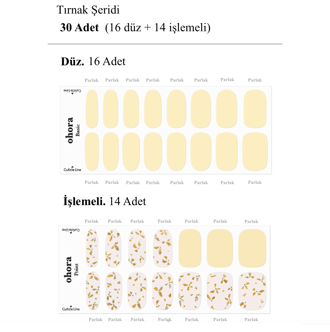 N Freesia Jel Tırnak 30 Adet, 2 Kullanım