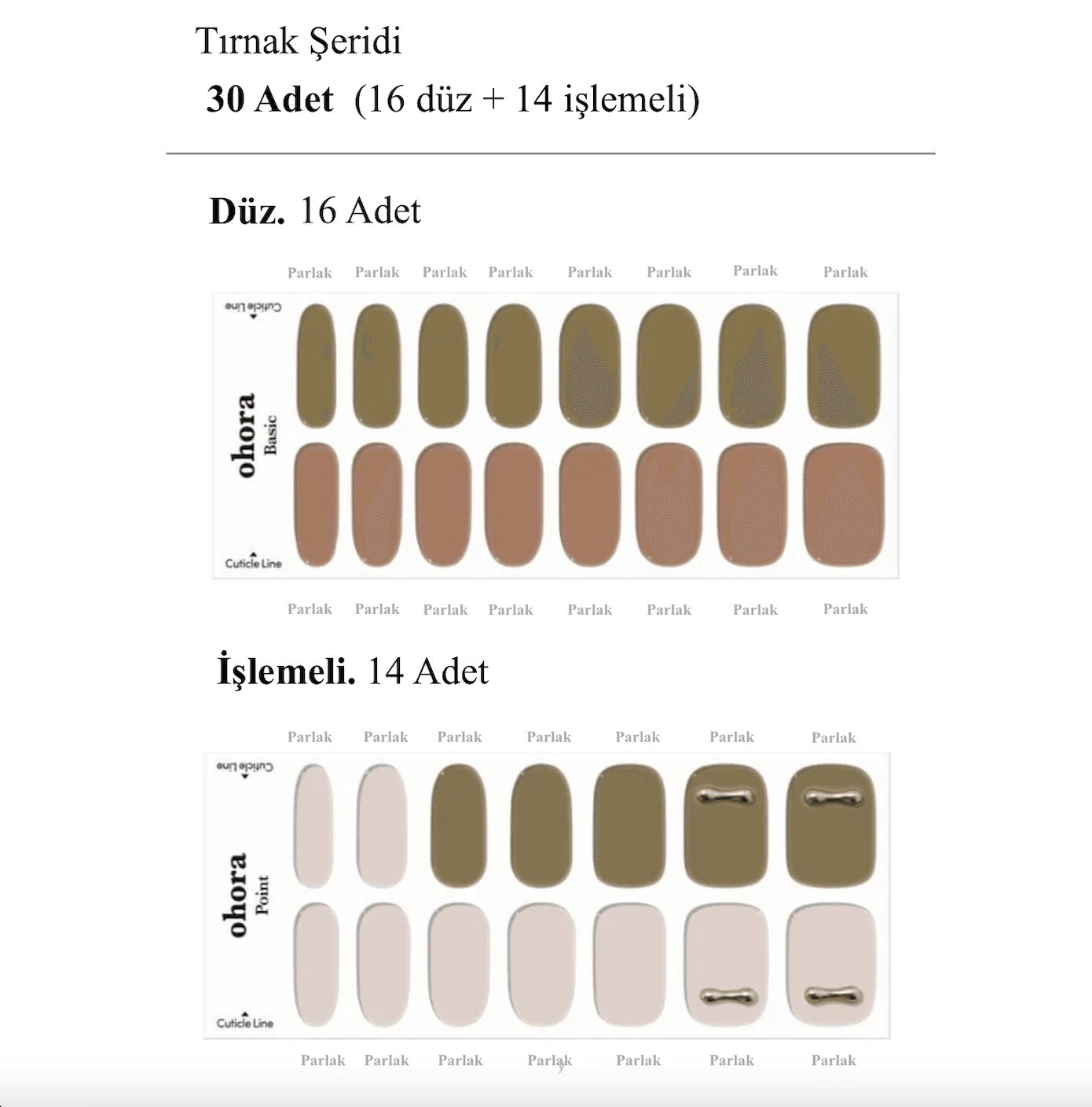 N Sage Jel Tırnak 30 Adet, 2 Kullanım