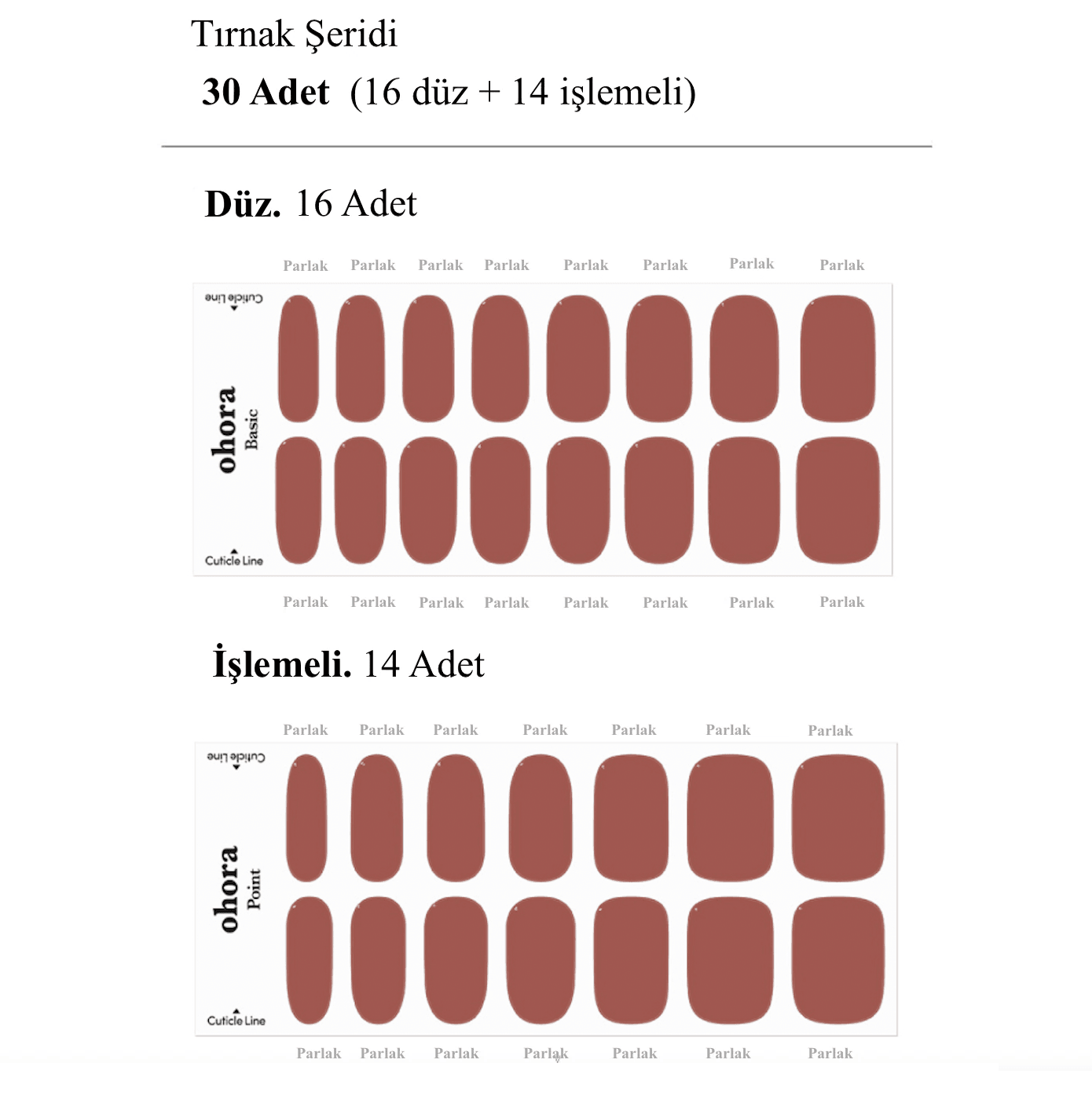 N Brick Jel Tırnak 30 Adet, 2 Kullanım