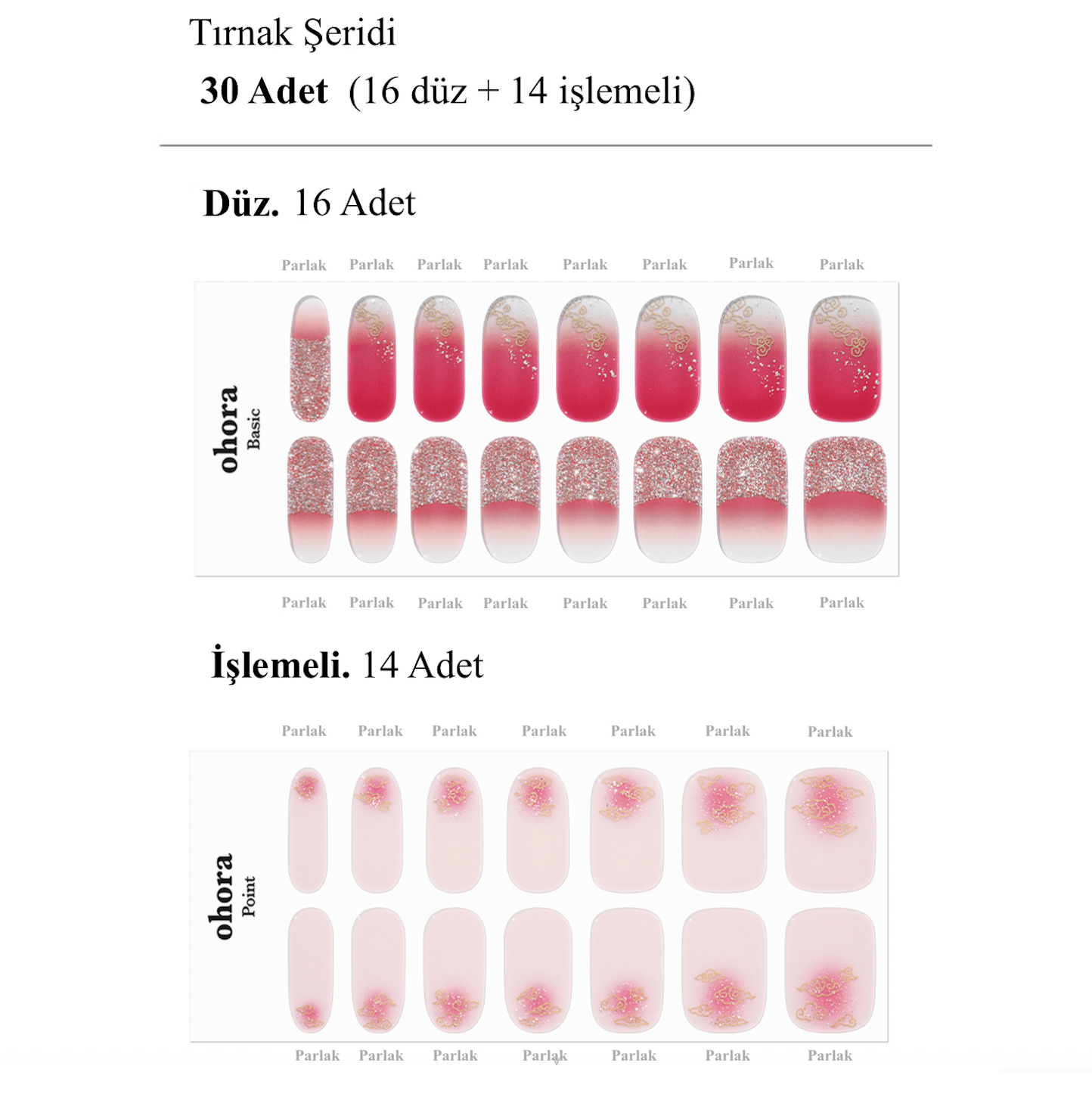 N Rosy Haze Jel Tırnak 30 Adet, 2 Kullanım