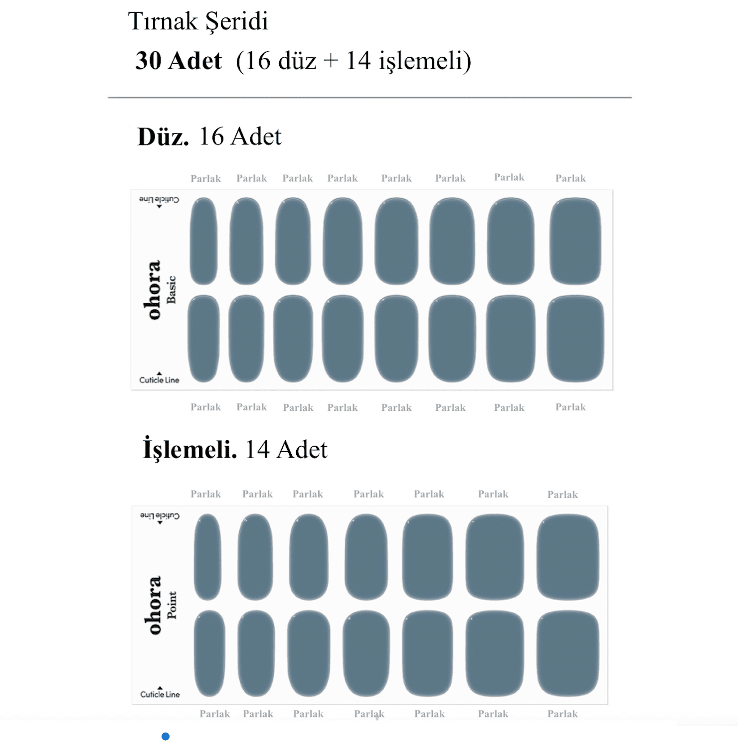 N Washing Jean Jel Tırnak 30 Adet, 2 Kullanım