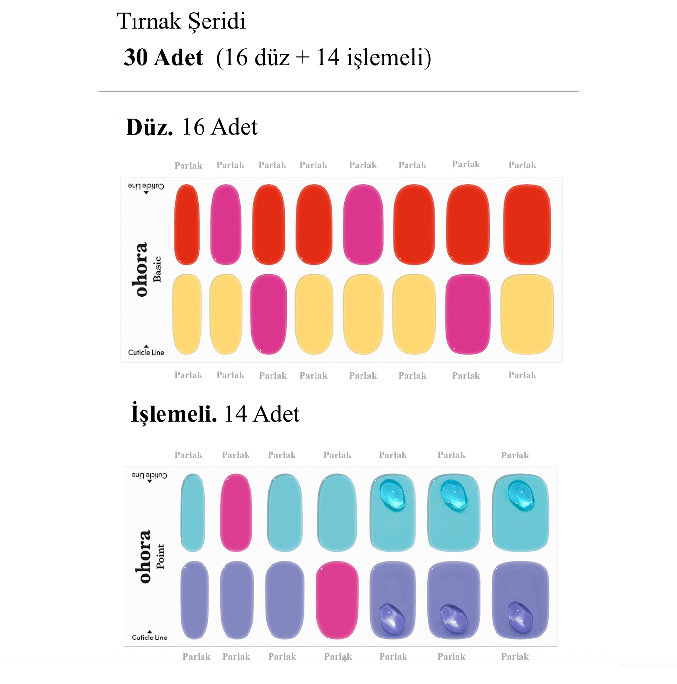 N Jelly Pop Jel Tırnak 30 Adet, 2 Kullanım