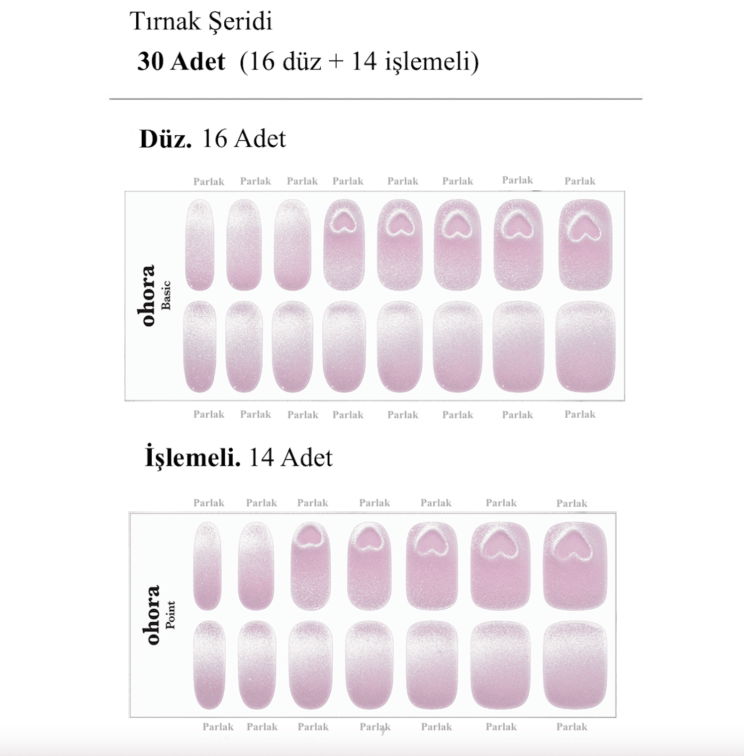 N Cooing Jel Tırnak 30 Adet, 2 Kullanım