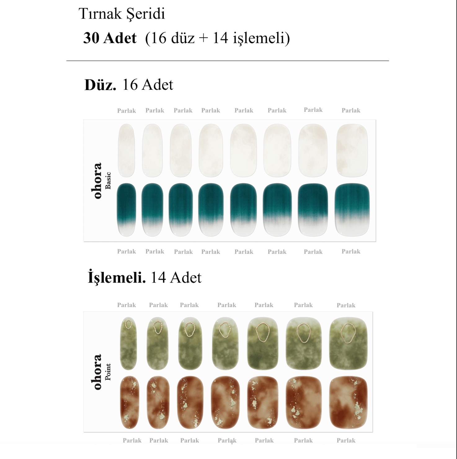 N Mysterious Jel Tırnak 30 Adet, 2 Kullanım