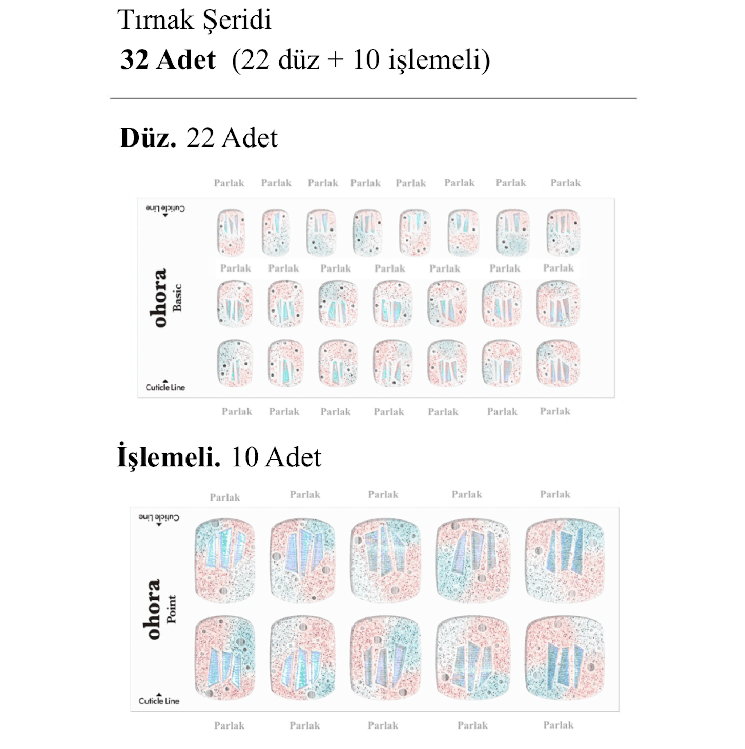 P Newtro pedicure no.1 Jel Tırnak 32 Adet, 2 Kullanım