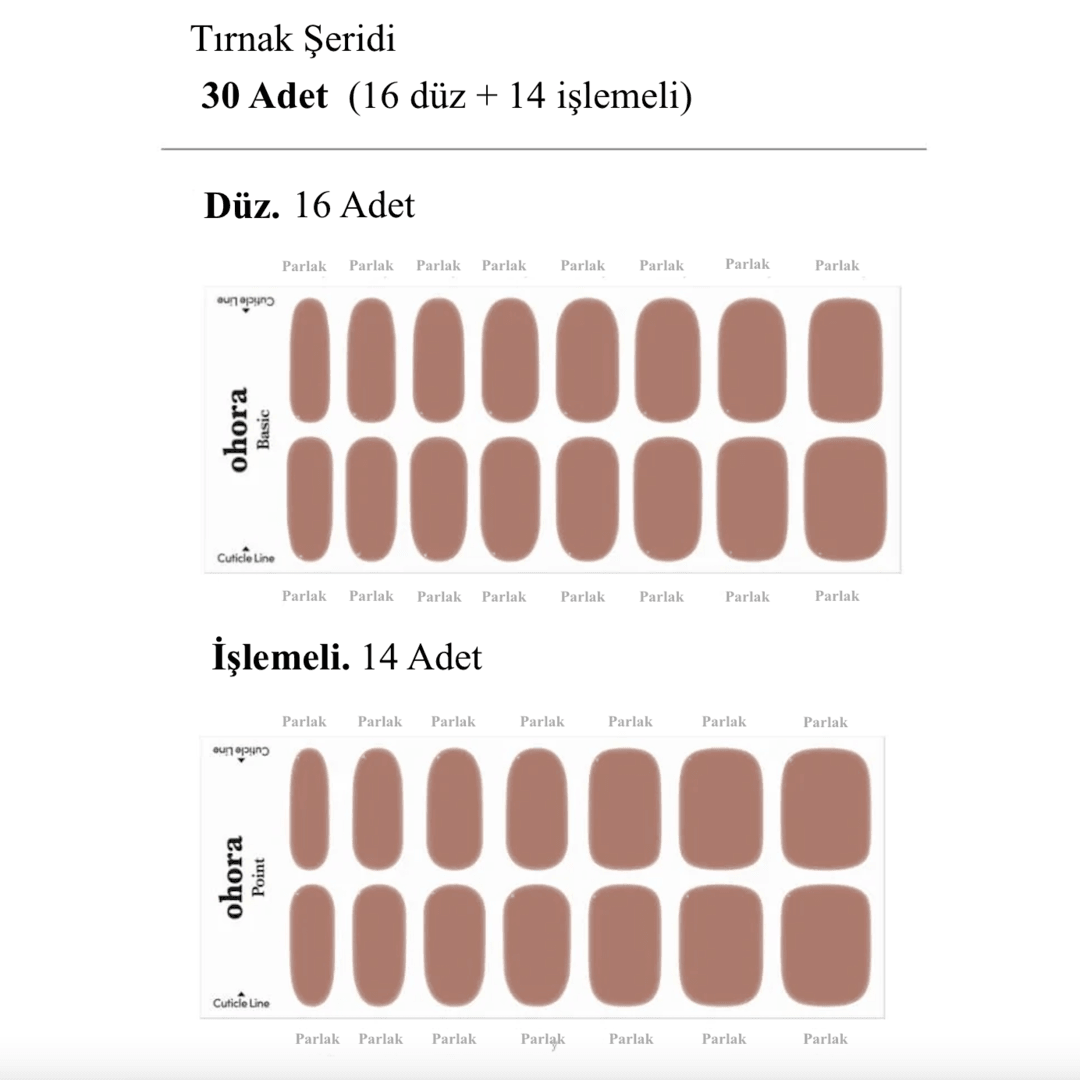 N Bare Brick Jel Tırnak 30 Adet, 2 Kullanım