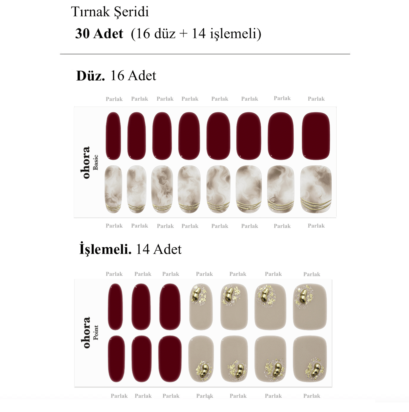 N Auburn Nuance Jel Tırnak 30 Adet, 2 Kullanım