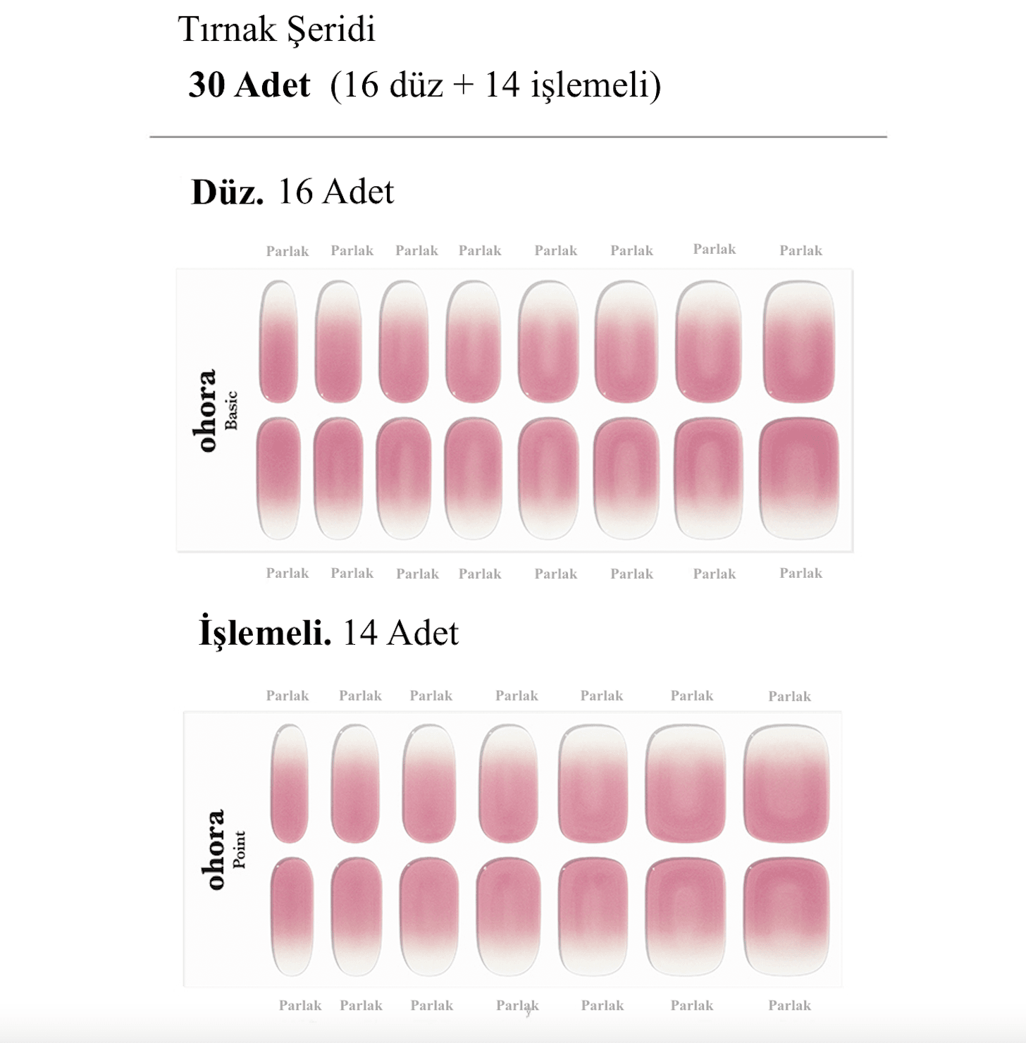 N Nudie Rosy Jel Tırnak 30 Adet, 2 Kullanım