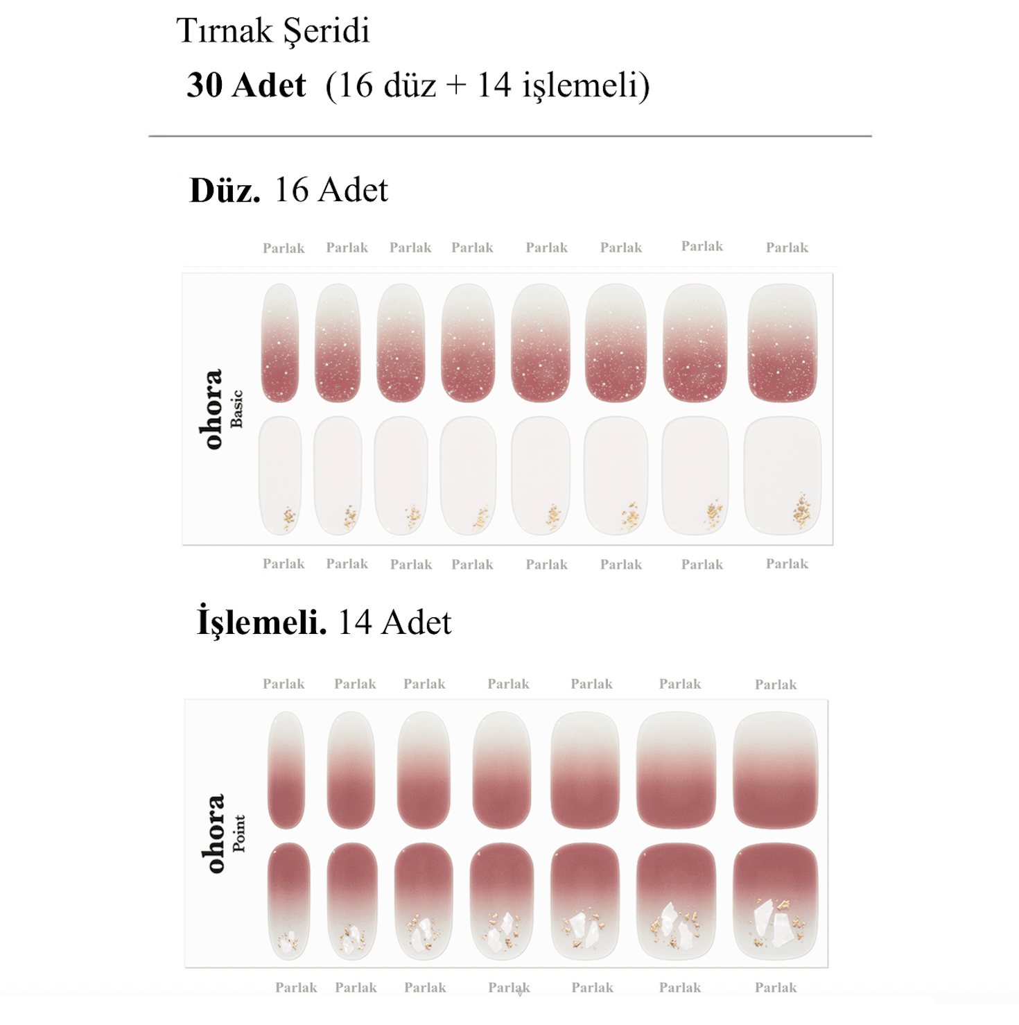 N Marsala Mood Jel Tırnak 30 Adet, 2 Kullanım