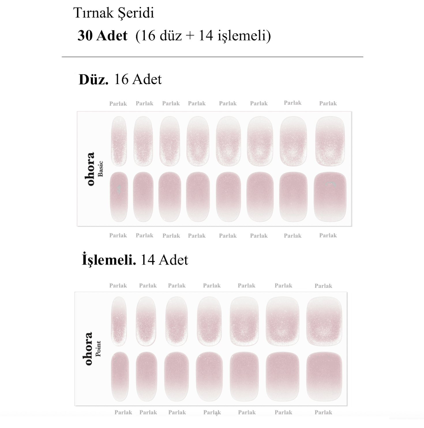 N Glossiest Jel Tırnak 30 Adet, 2 Kullanım