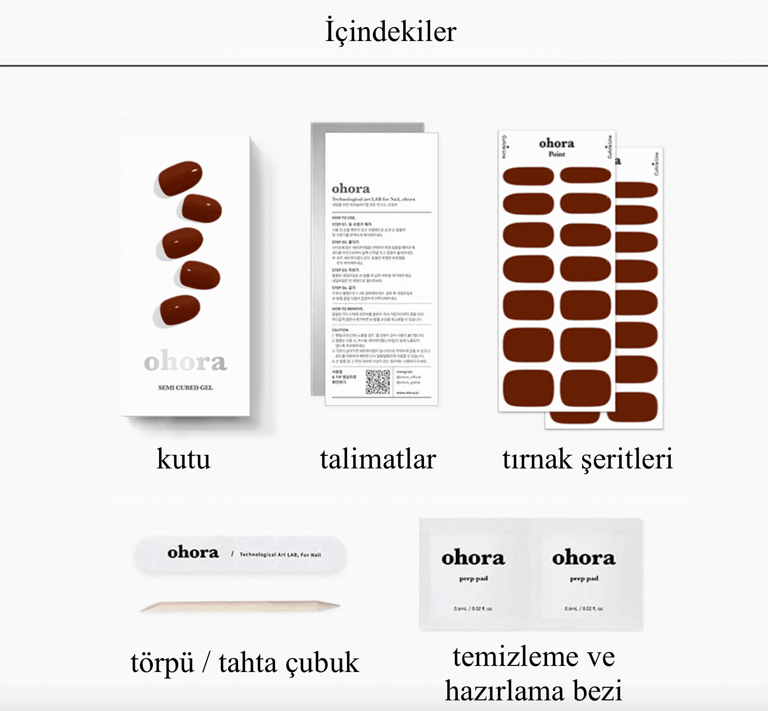 Ohora En Çok Satan Kırmızı Jel Tırnak Setleri