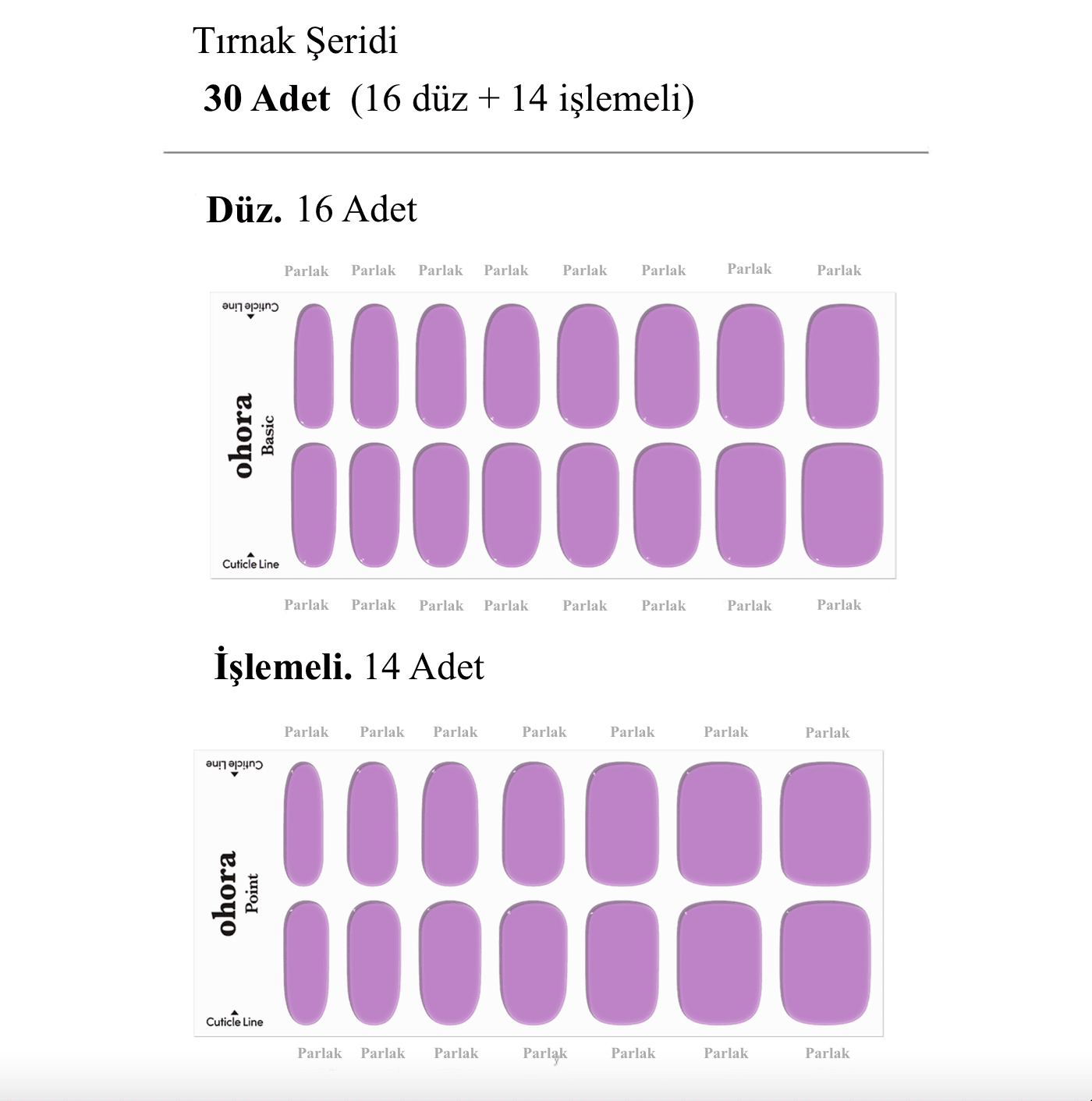 N Tint Pop Jel Tırnak 30 Adet, 2 Kullanım