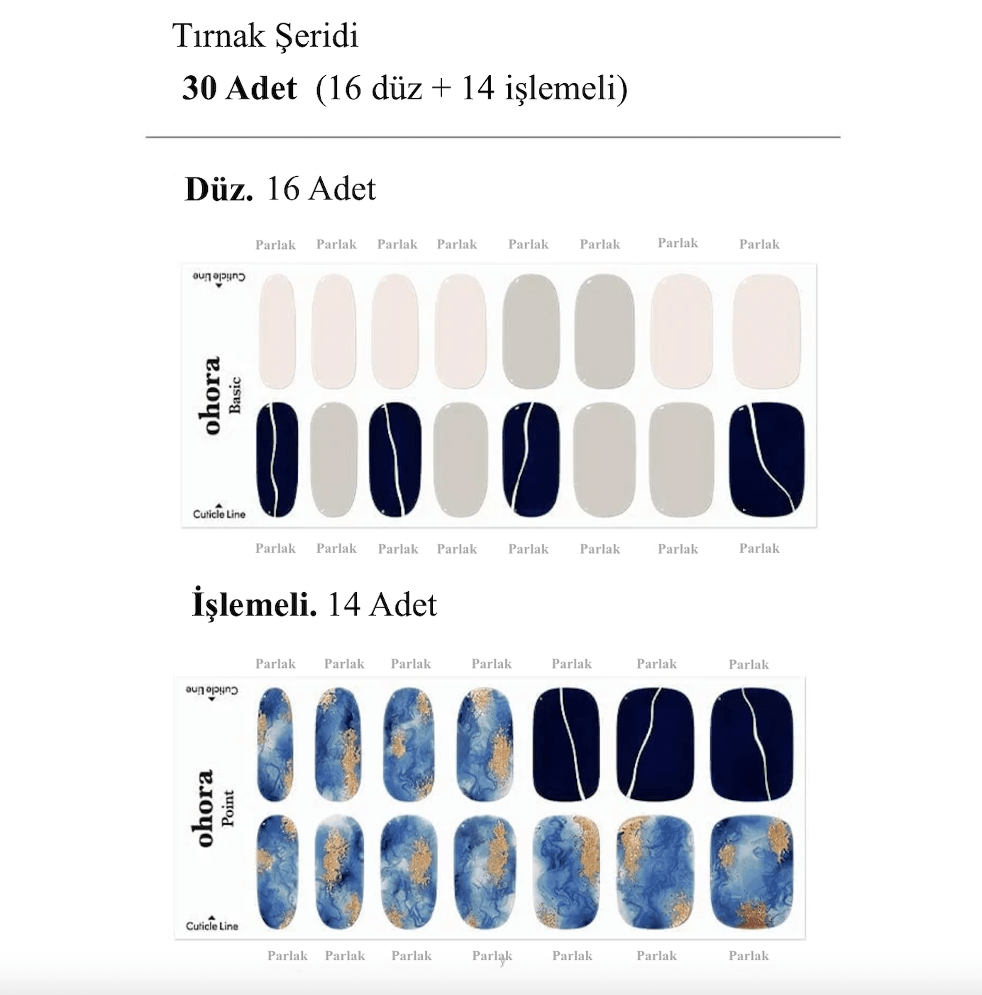 N Mirinae Jel Tırnak 30 Adet, 2 Kullanım