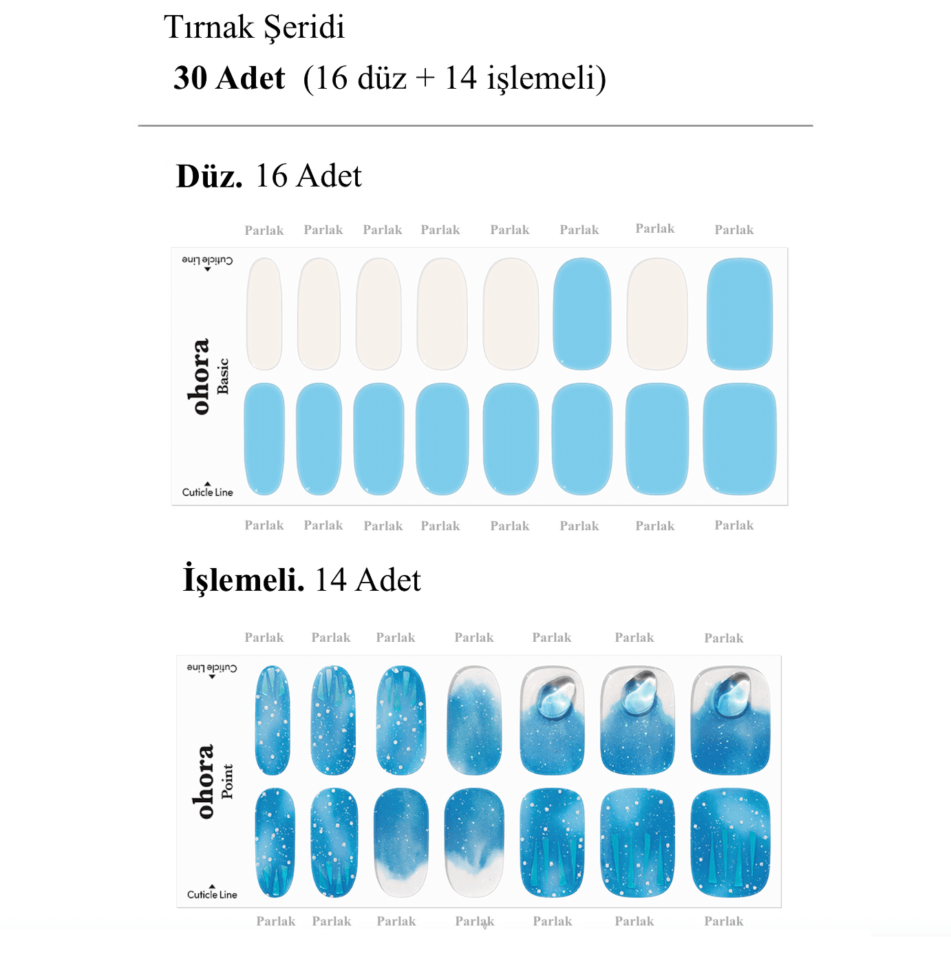 N Bermuda Jel Tırnak 30 Adet, 2 Kullanım