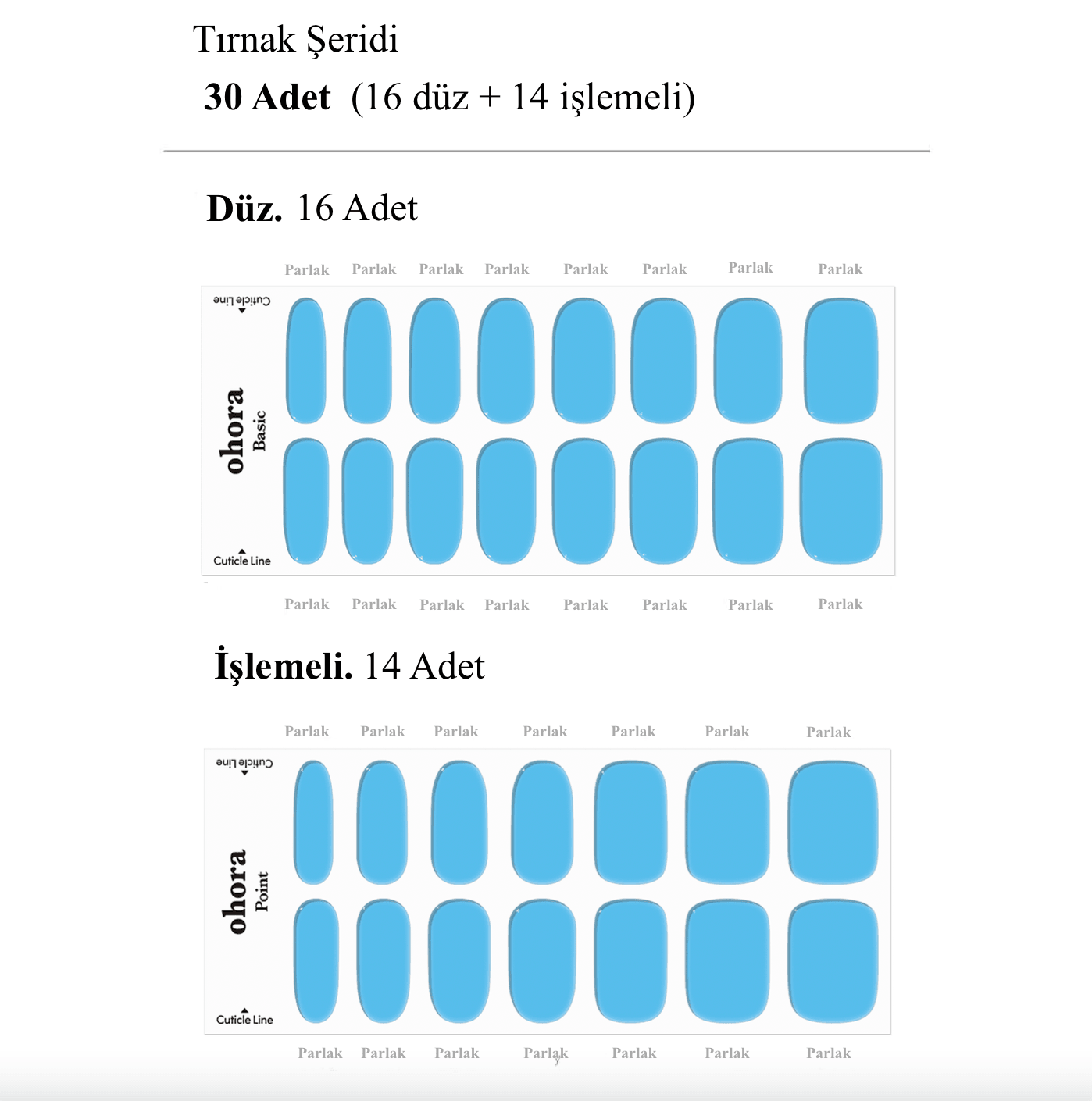 N Tint Soda Jel Tırnak 30 Adet, 2 Kullanım