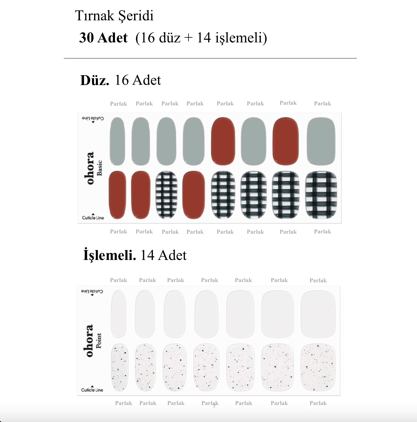 N Deco Jel Tırnak 30 Adet, 2 Kullanım