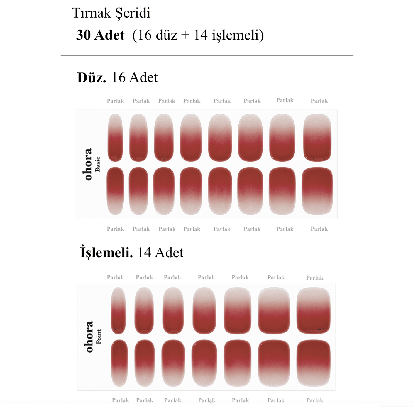 N Fig Jam Jel Tırnak 30 Adet, 2 Kullanım